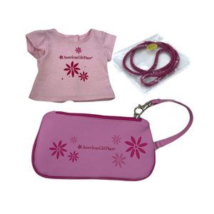 American Girl Place Pink Wristlet 18" Doll T-Shirt Store Exclusive Bday Party
